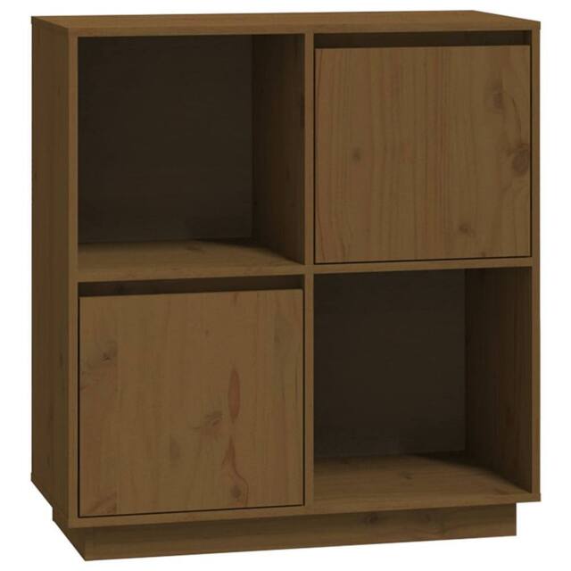 Berkfield Home Sideboard Honey Brown 74x35x80 cm Solid Wood Pine - Size: 74 x 35 x 80 cm - image 1