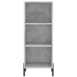 Berkfield Home Highboard Concrete Grey 34.5x34x180 cm Engineered Wood - thumbnail 6
