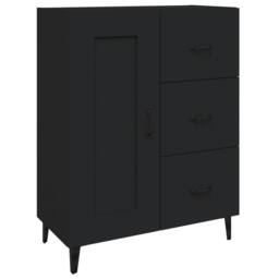 Berkfield Home Sideboard Black 69.5x34x90 cm Engineered Wood - thumbnail 3