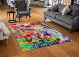 Benjamin Tate Design Battle Of Britain Head Rug in Natural - Size: Large - thumbnail 2
