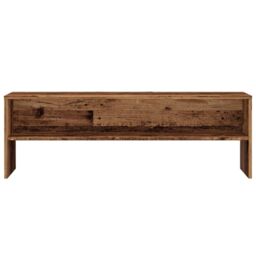Berkfield Home TV Cabinet Old Wood 120x40x40 cm Engineered Wood in Brown - Size: 120 x 40 x 40 cm - thumbnail 4