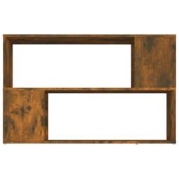 Berkfield Home Modern Book Cabinet Smoked Oak 100x24x63 cm Engineered Wood in Brown - Size: 100 x 24 x 63 cm - thumbnail 5
