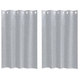 Berkfield Home Full Curtains with Curtains 2 pcs Dark gray 140 x 140 cm Polyester in Grey - thumbnail 3