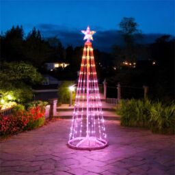 Xmas Haus 1.5M RGB 202 Led Tree with remote & app control in White - Size: 1 Pack - thumbnail 1