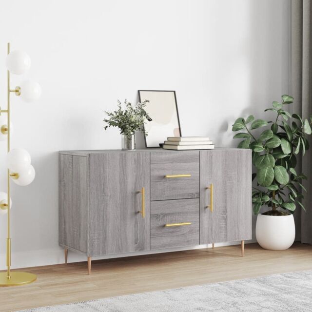 Berkfield Home Sideboard Grey Sonoma 100x36x60 cm Engineered Wood - Size: 100 x 36 x 60 cm - image 1