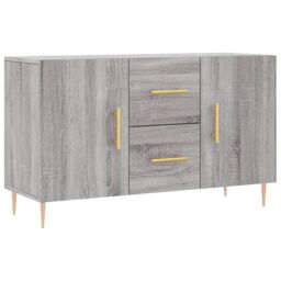 Berkfield Home Sideboard Grey Sonoma 100x36x60 cm Engineered Wood - Size: 100 x 36 x 60 cm - thumbnail 2