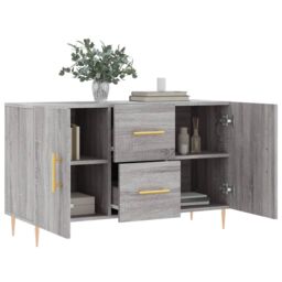 Berkfield Home Sideboard Grey Sonoma 100x36x60 cm Engineered Wood - Size: 100 x 36 x 60 cm - thumbnail 4