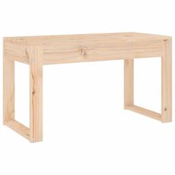 Berkfield Home Garden Bench 80x38x45 cm Solid Wood Pine in Light Tan - Size: 80 x 38 x 45 cm - thumbnail 1