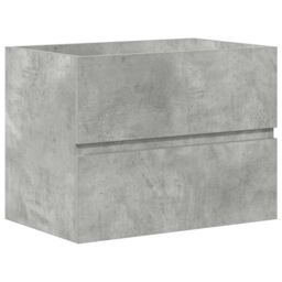 Berkfield Home 2 Piece Bathroom Furniture Set Concrete Grey Engineered Wood - thumbnail 5