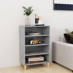 Berkfield Home Sideboard Concrete Grey 57x35x90 cm Engineered Wood - Size: 57 x 35 x 90 cm - thumbnail 2