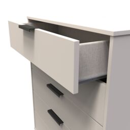 Ready Assembled 2 U Fuji 5 Drawer Chest (Ready Assembled) in Taupe - thumbnail 5