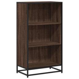 Berkfield Home Book Cabinet Brown Oak 60x35x107.5 cm Engineered Wood - thumbnail 1