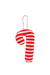 VFM e-Store Christmas Tree Decoration Hanging Fabric Candy Cane X in Red - thumbnail 1