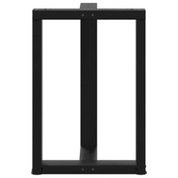 Berkfield Home Dining Table Legs T-Shaped¬†2 pcs Black 60x35x(72-73) cm Steel - thumbnail 6