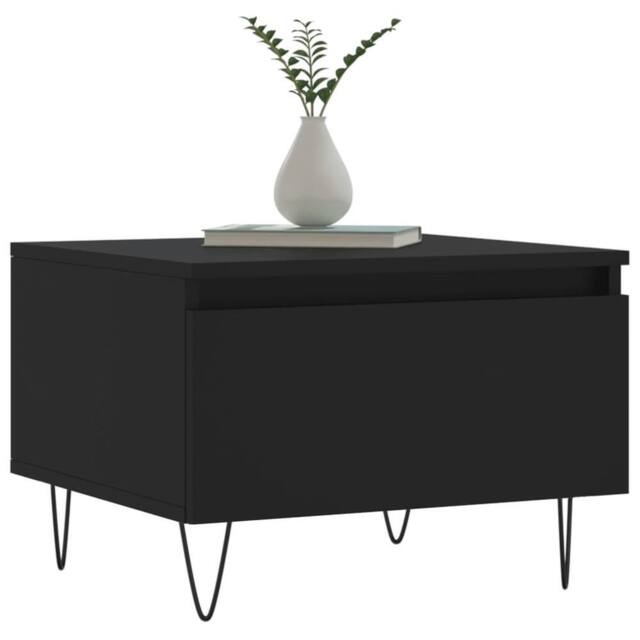 Berkfield Home Modern Coffee Tables 2 pcs Black 50x46x35 cm Engineered Wood - Size: 50 x 46 x 35 cm - image 1