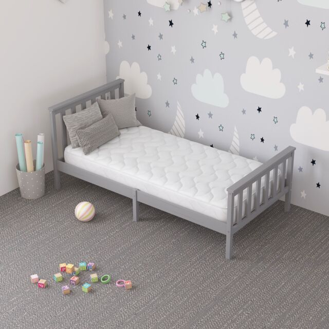 Aspire Kids Ortho Spring & Foam Mattress with OEKO-TEX fabric in White - Size: Small Double - image 1