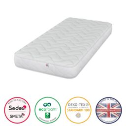 Aspire Kids Ortho Spring & Foam Mattress with OEKO-TEX fabric in White - Size: Small Double - thumbnail 2