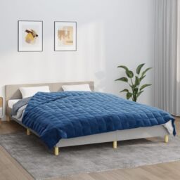 Berkfield Home Weighted Blanket Blue 200x200 cm 9 kg Fabric