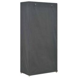 Berkfield Home Decorative 3-Tier Wardrobe Grey 79x40x170 cm Fabric - Size: 79 x 40 x 170 cm - thumbnail 1