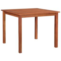 Berkfield Home Garden Table 85x85x74 cm Solid Acacia Wood in Brown - Size: 85 x 85 x 74 cm - thumbnail 2