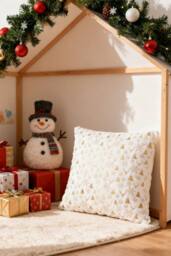 Living and Home Christmas Themed Plush Throw Pillows - Size: 45 cm x 45 cm - thumbnail 4