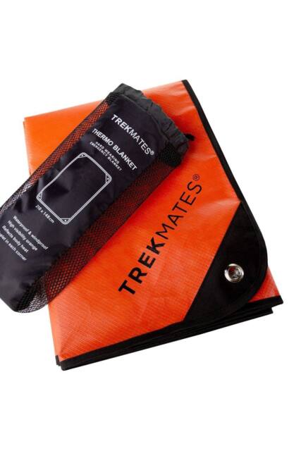 Trekmates Reflective Thermo Emergency Blanket for Outdoors in Burnt Orange - image 1