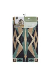 JVL Solemate® Hand Carved Art Deco Door Mat, Turquoise - Size: 57 cm x 100 cm - thumbnail 6