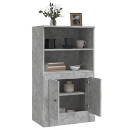 Berkfield Home Highboard Concrete Grey 60x35.5x103.5 cm Engineered Wood - thumbnail 5