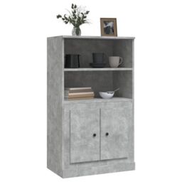 Berkfield Home Highboard Concrete Grey 60x35.5x103.5 cm Engineered Wood - thumbnail 4