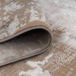 Kukoon Warm Greige Modern Distressed Abstract Beige Rug - Size: 60 cm x 110 cm - thumbnail 6