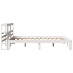 Berkfield Home Bed Frame with Headboard without Mattress White 120x200 cm - Size: Small Double - thumbnail 5