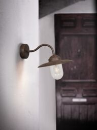 Nordlux Industrial Outdoor Wall Light Brown Metal E27 Weatherproof - Mains Powered, IP54 - thumbnail 3