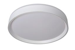 Lucide 'NURIA' Dimmable Stylish Decorative Indoor LED Flush Ceiling Light in White - thumbnail 2