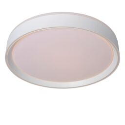 Lucide 'NURIA' Dimmable Stylish Decorative Indoor LED Flush Ceiling Light in White - thumbnail 4