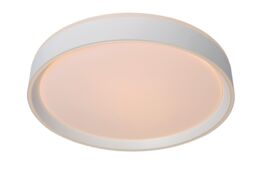 Lucide 'NURIA' Dimmable Stylish Decorative Indoor LED Flush Ceiling Light in White