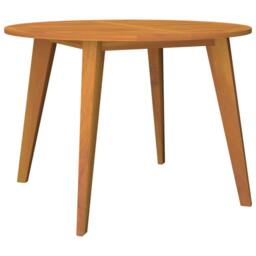 Berkfield Home Garden Table Ã˜110x75 cm Solid Wood Acacia in Brown - Size: 110x75 cm - thumbnail 2