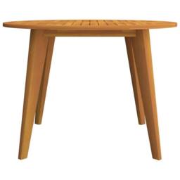 Berkfield Home Garden Table Ã˜110x75 cm Solid Wood Acacia in Brown - Size: 110x75 cm - thumbnail 4