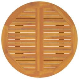 Berkfield Home Garden Table Ã˜110x75 cm Solid Wood Acacia in Brown - Size: 110x75 cm - thumbnail 5