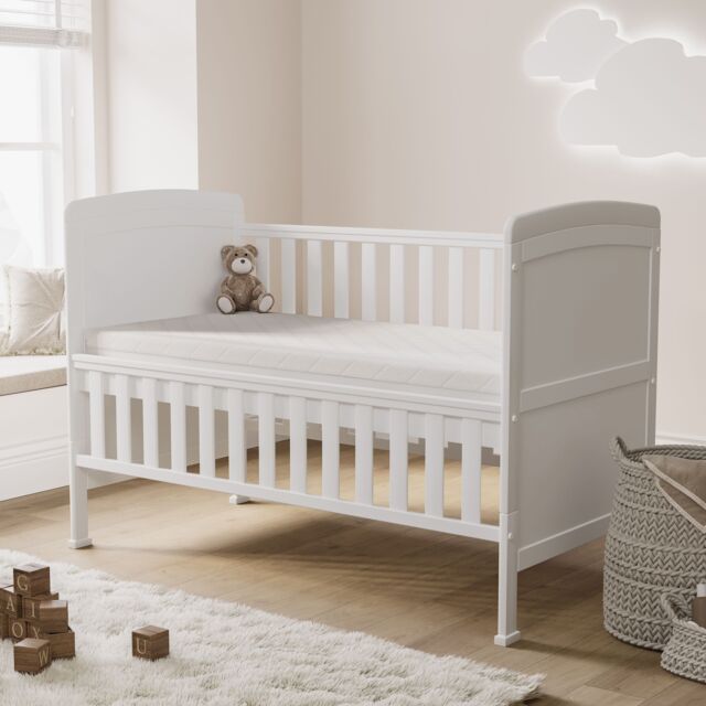 Starlight Beds Starlight Babies 5cm Deep Comfort Cot Mattress with Removable Washable Cover - 60cm x 120cm in White