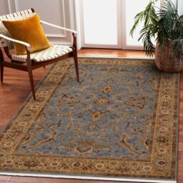 RugsX Wool Keshan Rug in Beige - Size: 80 cm x 145 cm - thumbnail 4