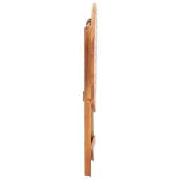 Berkfield Home Durable Folding Garden Table 60x75 cm Solid Acacia Wood in Brown - thumbnail 7
