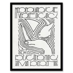 Artery8 Animal Protection Poster Advert Reijer Stolk Framed Wall Art Print in White - Size: A4 - thumbnail 1