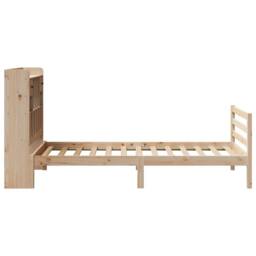 Berkfield Home Decorative Bookcase Bed without Mattress 90x200 cm Solid Wood Pine in Light Tan - thumbnail 5