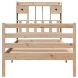 Berkfield Home Decorative Bookcase Bed without Mattress 90x200 cm Solid Wood Pine in Light Tan - thumbnail 4