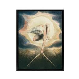 "Artery8 Ancient of Days Setting Compass to Earth Blake Framed Canvas Wall Art - Size: W12"" x H16""" - thumbnail 1