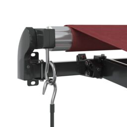 Berkfield Home Manual Retractable Awning Burgundy 400x300 cm in Black - thumbnail 6