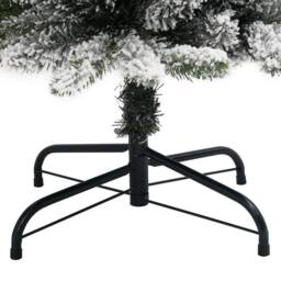 Berkfield Home Beautiful Artificial Christmas Tree 150 LEDs & Flocked Snow 120 cm in Green - thumbnail 8