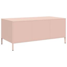 Berkfield Home Coffee Table Pink 101.5x50x43.5 cm Cold-rolled Steel - thumbnail 7
