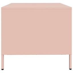 Berkfield Home Coffee Table Pink 101.5x50x43.5 cm Cold-rolled Steel - thumbnail 6