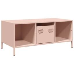 Berkfield Home Coffee Table Pink 101.5x50x43.5 cm Cold-rolled Steel